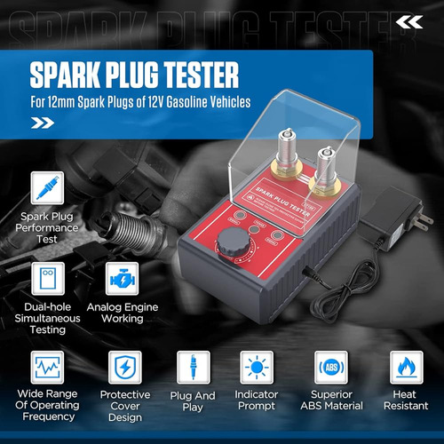 Probador De Bujías Doble Orificio 0-6000 Rpm Ajustable Kaisa