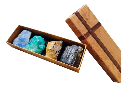 Box Colección Isis 4 Minerales  Gemos Minerales