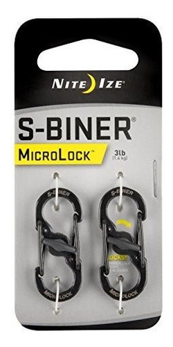 Nite Ize S-biner Microlock Acero Inoxidable (2 Pack)