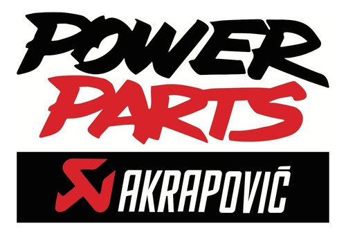 Imagen 2 de 2 de Sticker Akrapovic P-hst13al Original Alta Temperatura