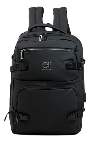 Mochila Viajera Carryon Cabina Viral Engomada Elf Negro Negro
