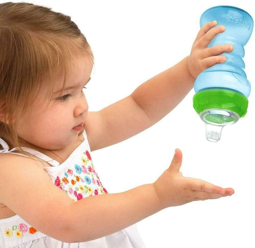 Imagen 6 de 7 de Vaso Para Bebe Nuby Antiderrame Pico De Silicona 9648 6m+