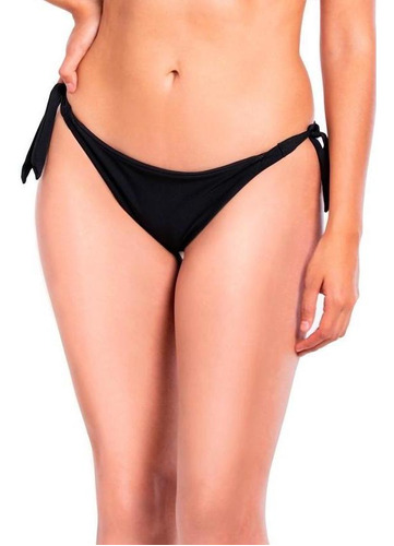 Bikini Calzón Tanga Con Amarras Color Negro