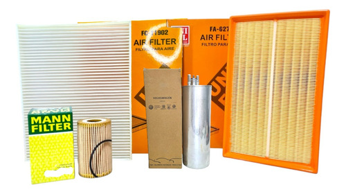 Kit Filtros Vw Transporter 2023 Aire Aceit Combustible & A/c