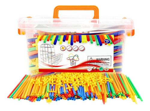 500 Bloques De Construcción De Juntas De Paja For Niños