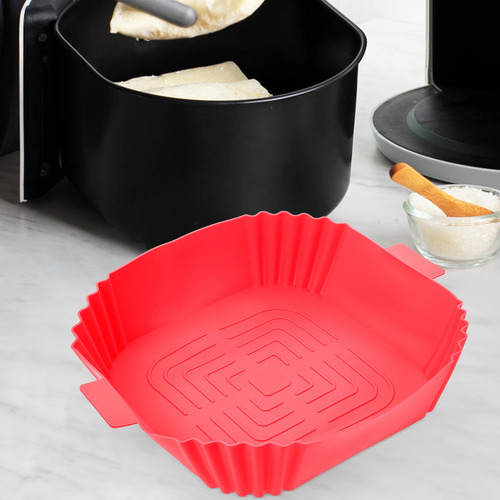 Olla De Silicona Air Fryer, Cuenco De Silicona Para Hornear