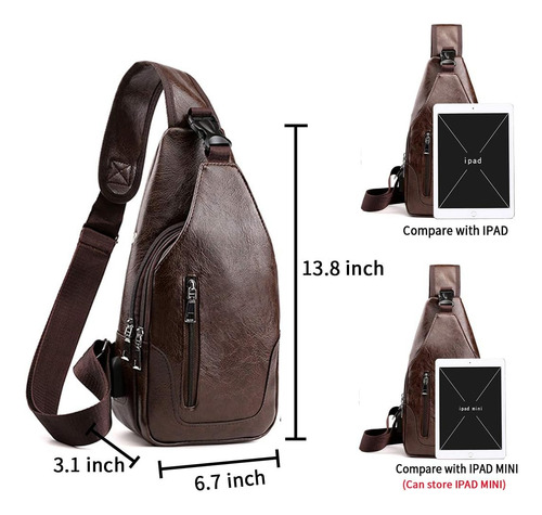 Seoky Rop Bolso Bandolera Para Hombre Bolso Bandolera De Con