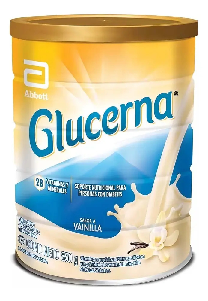 Suplemento En Polvo Glucerna Sabor Vainilla Lata 850 Gr