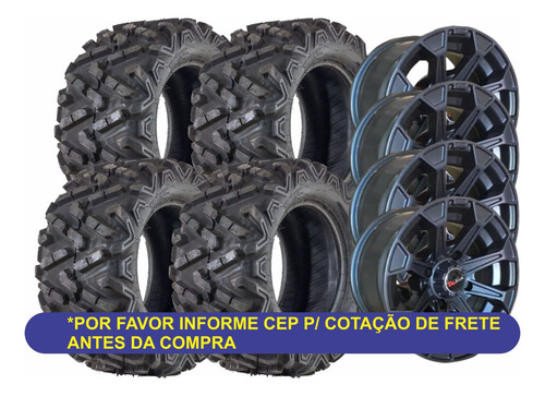 Pneu Atlas Roda Pf 26x9-12 26x11-12 Fourtrax Honda Aro 12