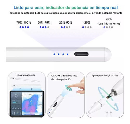 Stylus Universal Para iPad Android iPhone Tablet ,magnética