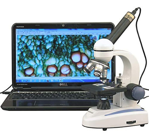 Amscope M158c-e Microscopio Monocular Compuesto, Oculares De