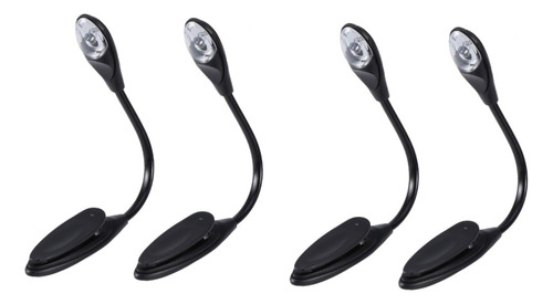 Luz De Lectura Led Para Libros Y Escritorio 4 Piezas