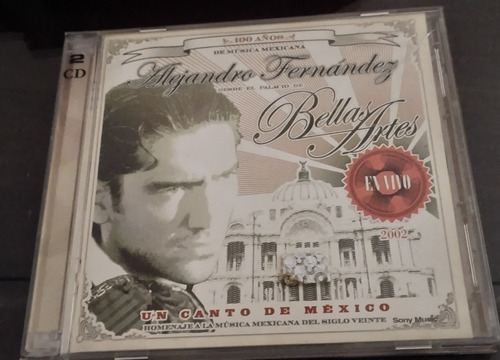 Alejandro Fernández Cd En Vivo Bellas Artes (solo Está Cd 2)