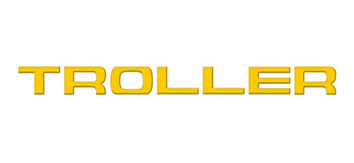 Adesivo Resinado Novo Troller Amarelo Grade Frontal Relevo Frete Grátis Fgc