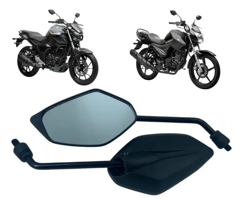 Par Retrovisor Fazer 150, Xtz 125, Xtz 250, Ybr E Factor 150