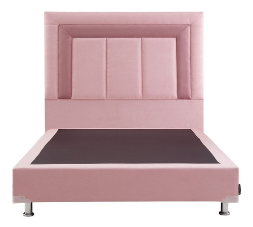 Cabecera Queen Size Dicasa Bora Rose + Box Dicasa Pink