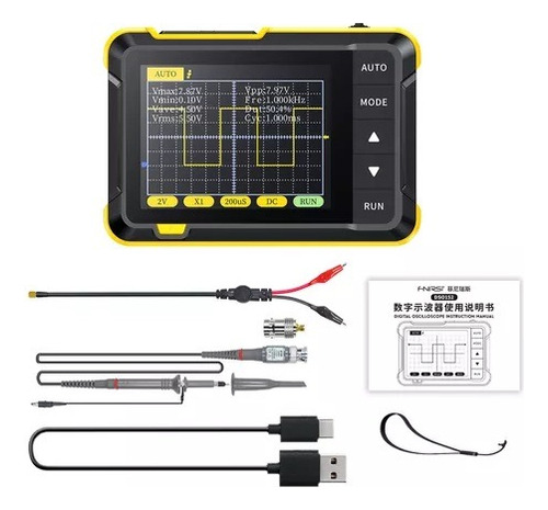 Mini Osciloscopio Digital Portátil Recargable