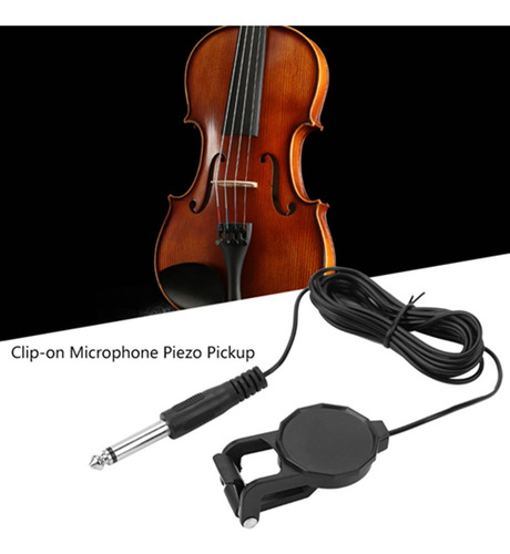 D Conector De Captação De Microfone Piezo Para Violino