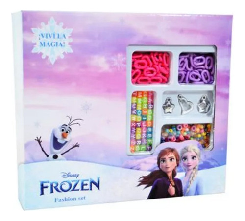 Set Para Armar Bijou Frozen En Caja Mostacillas Pulsera