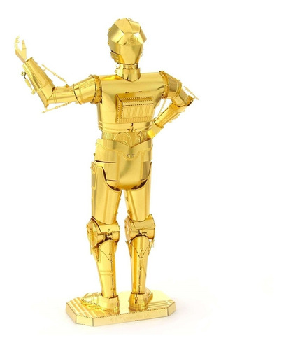 Imagen 3 de 3 de Rompecabezas De Metal En 3d Star Wars C3po
