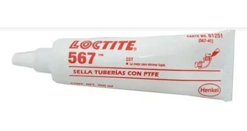 Loctite 567 Sella Tuberías Con Ptef 250ml.