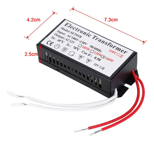 Convertidor De Voltaje Transformador Electrónico 110v A 12v
