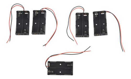 Funda Con 2 Pilas Aa De 1,5 V, 10 Unidades, Caja Negra Con C