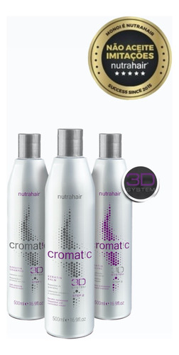 Kit Cromatic: Shampoo+ Balm+ Sealing 500 Ml.