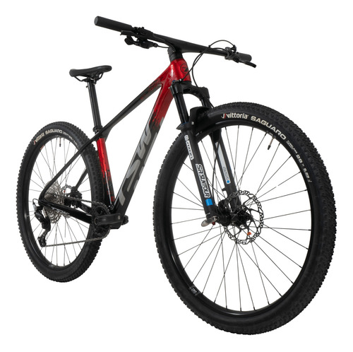 Bicicleta Tsw Evo Quest Red Devil Deore 12 Carbono Axon 2024