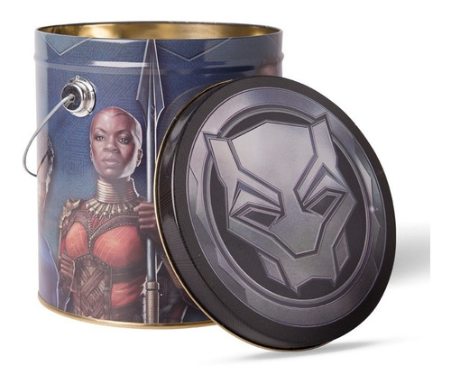 Imagen 1 de 4 de Lata Black Panther Wakanda Forever Cine