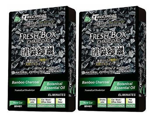 Ambientadores Para Autos Treefrog New Car Scent, Charcoal Ca