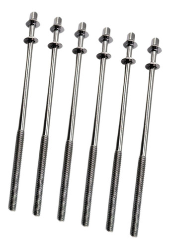 6x Varillas De Tensión De Tambor Tornillos De M5x110mm