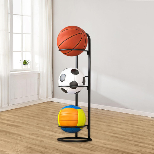 Estante De Almacenamiento De Baloncesto De 3 Niveles Para