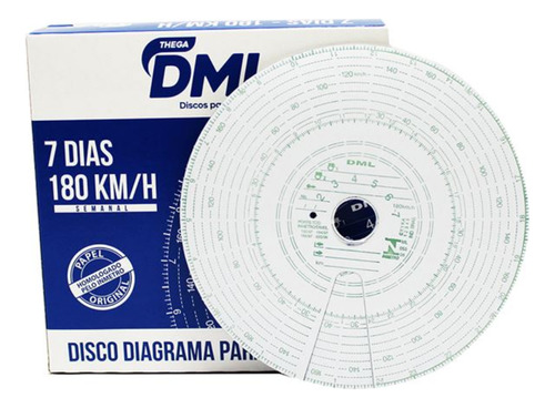 Kit 3 Discos Tacografo Semanal 180km Dml 006