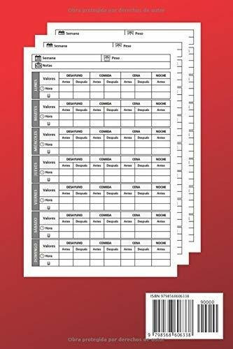 Diario De Diabetes Registro Niveles De Azucar |..., de Niso, Cuadernos. Editorial Independently Published en español