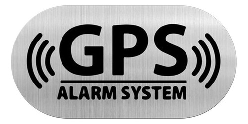 Adhesivo De Alarma De Rastreo Gps, 16 X 8 Cm