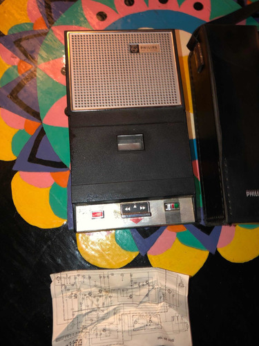 Antiguo Grabador Philips De Cassette Y Reproductor