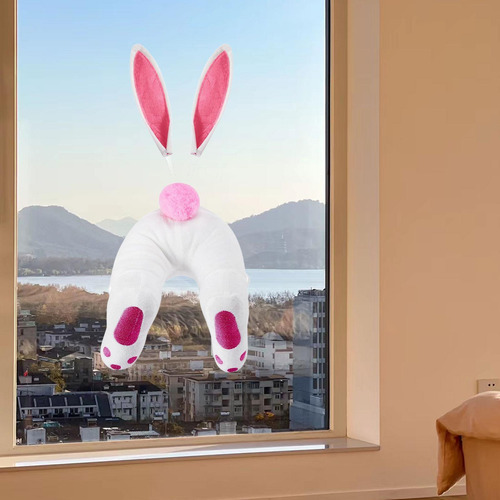 Diy Bunny Butt Ears Cubra De Paster Linda Decoración Rosa