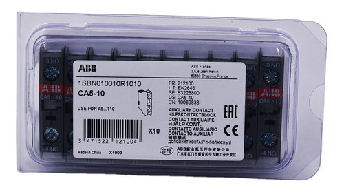 Bloco De Contato Para Contator Abb Ca5-10