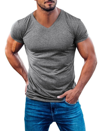 Playeras Cuello V Pronunciado Muscle Fit