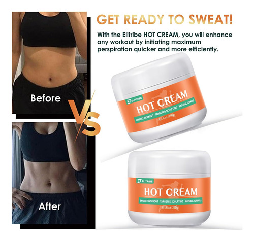 Loção Intensificadora De Suor Elitribe Hot Cream Para Mulher