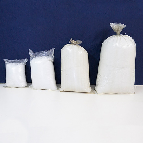 2 Kg De Fibra De Silicone 100% Silicone Macia Fofinha Cor Branco Desenho Do Tecido Liso