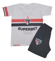 Comprar Camisa E Shorts De Time - Conjunto Infantil São Paulo Branco
