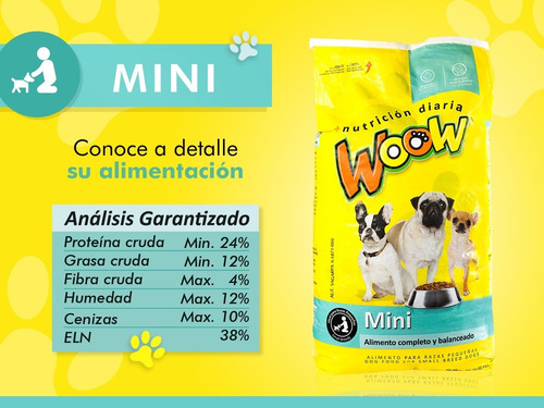 Imagen 4 de 7 de Promoción Woow Mini Paquete De 9 Kg + Plato