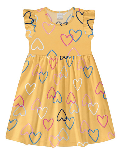 Vestido Alakazoo Casual Estampado De Niña Mvd Sport