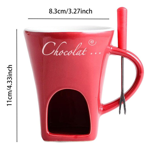 Taza Para Fondue, Taza Para Derretir Chocolate, Utensilios