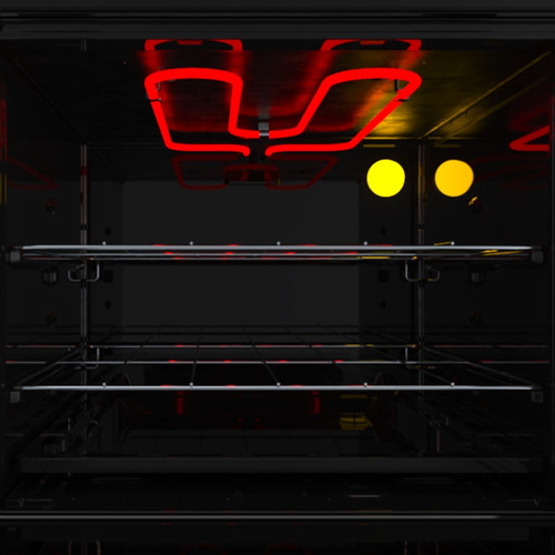 Cocina Supergas 4 Hornallas Negra Con Termocupla Y Grill