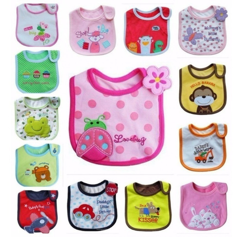 Baberos Carters Tricapa Nena Varon Traido De Usa X 6 + Envio