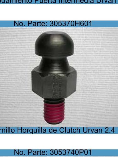 Tornillo O Bola Horquilla De Clutch Urvan Templado.