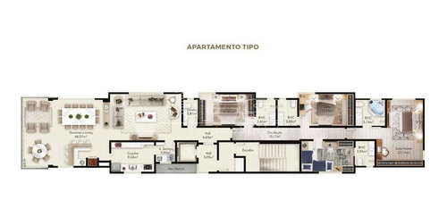 Imagem 9 de 15 de Apartamento 4 Suítes Frente Mar Canto Da Praia - 2702